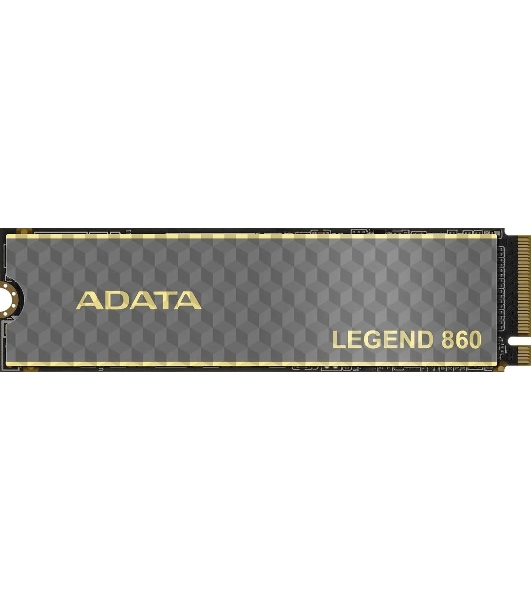 Накопитель SSD ADATA LEGEND 860, 2Tb, PCIe 4.0 x4, M.2 2280, NVMe, R/W 6000/5000, с радиатором