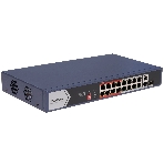 Коммутатор Hikvision DS-3E0318P-E/M(C), 16×100 Мбит/с PoE + 1×1 Гбит/с RJ45 + 1×1 Гбит/с Combo (RJ45/SFP), неуправляемый, фото 1