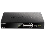 Коммутатор D-Link DGS-1010MP/A1A, 9×1 Гбит/с + 1×1 Гбит/с SFP, неуправляемый, фото 1