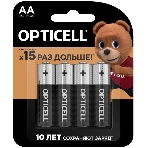 Элемент питания алкалиновый AA/LR6 (блист. 4шт) Basic Opticell 5051001, фото 1