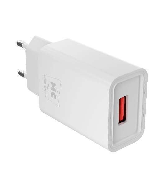 Сетевое зарядное устройство MORE CHOICE (4620202555731) NC07a СЗУ 1USB 2.0A для Type-C, белый