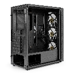 Компьютерный корпус Miditower ExeGate EVO-5001A-700NPX (ATX, БП 700NPX с вент. 12 см, 2хUSB+1хUSB 3.0+HD Audio, черный, 3 вент.12см с RGb подсветкой, боковая панель - закаленное стекло), фото6