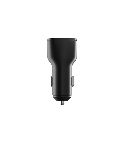 Автомобильное зарядное устройство OLMIO Type-C + USB, 20W, PowerDelivery, QuickCharge3.0, черное