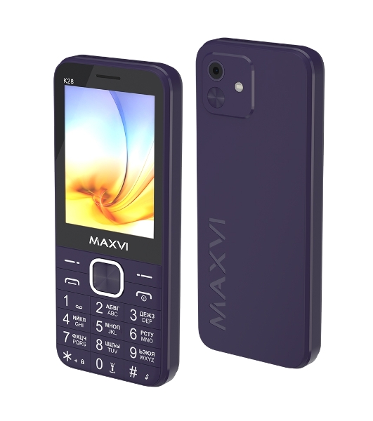 Мобильный телефон Maxvi K28 фиолетовый
