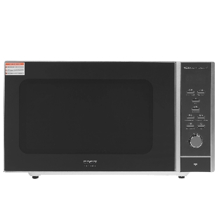 Микроволновая печь CASO MCG 30 Ceramic Chef серебристый, 30 л, 900 Вт, переключатели - кнопки, поворотный механизм