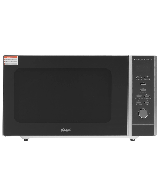 Микроволновая печь CASO MCG 30 Ceramic Chef серебристый, 30 л, 900 Вт, переключатели - кнопки, поворотный механизм