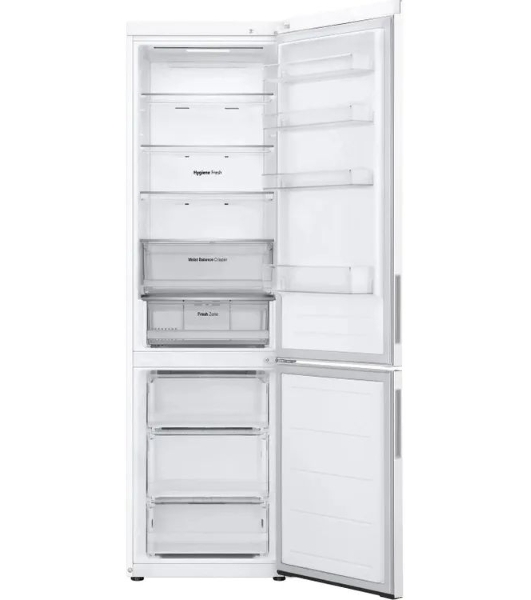 Холодильник LG GC-B509FQQW белый двухкамерный 277/110л морозилка снизу, No Frost