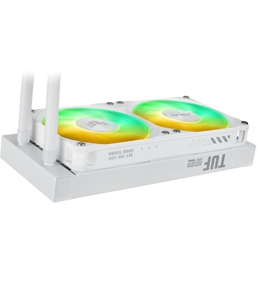 Жидкостная система охлаждения ASUS TUF GAMING LC III 240 ARGB WHT белый, алюминий/медь, 2600 об/мин, 37.4 дБ, 4 pin