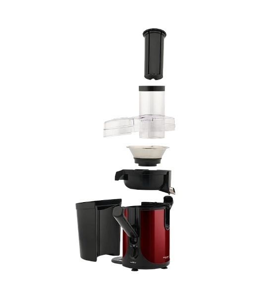 Соковыжималка Scarlett SC-JE50S48 красный, центробежная, 2400 Вт, 1000 мл, механическое
