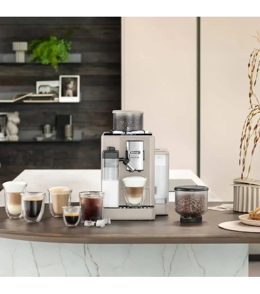Кофемашина автоматическая DeLonghi EXAM440.55.BG бежевый, исп. кофе - зерновой/молотый, 1.4 л, 1450 Вт, 19 бар