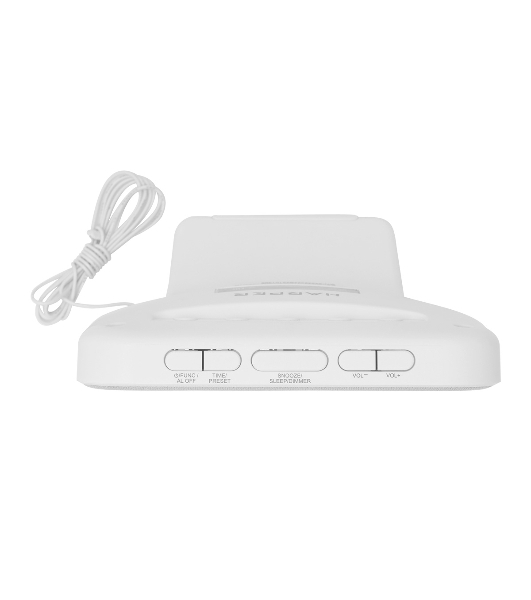 Радиобудильник Harper HCLK-2060 белый/серый - белый led