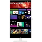 Монитор 31.5' LG 32U850SA-W IPS 3840x2160, 60 Гц, 5 мс, 16:9, 400 кд/м², 2xHDMI 2.0, USB-C (90 Вт), USB Hub (3x USB 3.0), 3.5 Jack, HDR10, динамики (2x5 Вт), веб-камера, Smart TV (webOS 24), Wi-Fi, Bluetooth, VESA 100x100, белый, фото5