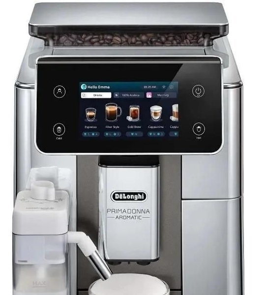 Кофемашина Delonghi Primadonna Aromatic ECAM630.75.TSM 1450Вт серебристый/черный