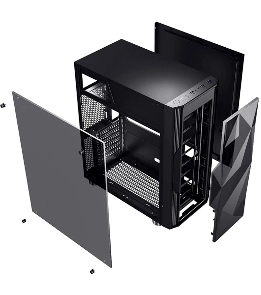 Компьютерный корпус Aerocool/Formula F-3401 (V1) черный без БП ATX 3x120мм 2xUSB 2.0 1xUSB 3.0 audio bott PSU