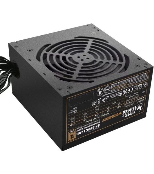 Блок питания 650Вт/Power Supply Super Flower Combat DB, 650W, ATX, 120мм, 4xSATA, 3xPCI-E(6+2), APFC, 80 PLUS Bronze, non-Modular