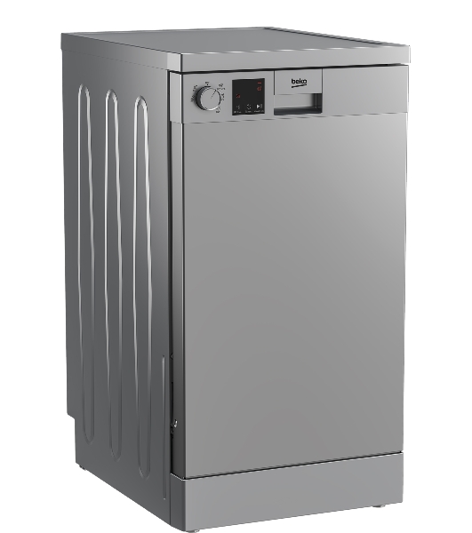 Посудомоечная машина Beko DVS050R02S, серебристый, 44.8 см, 10 компл., сушка конденсационная, 49 дБ, класс A+