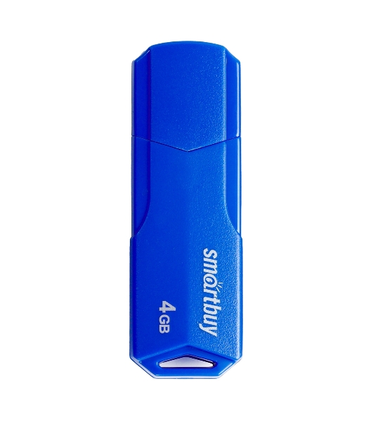 Флешка USB Smartbuy CLUE Blue (SB4GbCLU-BU), 4Gb, USB 2.0, R/W 15/8, синий