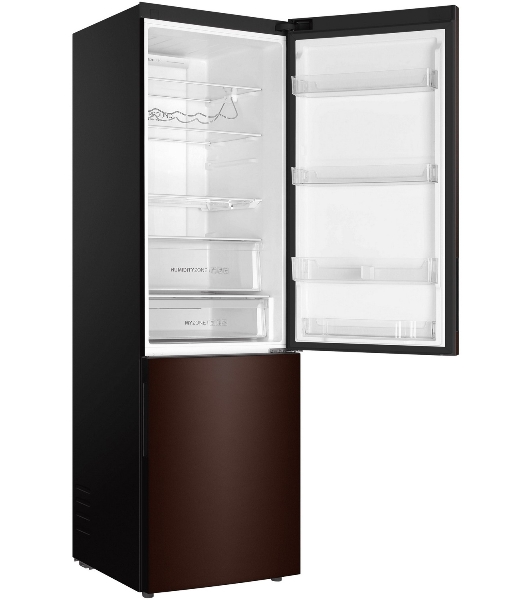 Холодильник Haier C4F740CLBGU1 коричневый двухкамерный 286/115л морозилка снизу, No Frost