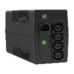 Источник бесперебойного питания ExeGate Smart LB-1000.LCD.AVR.4C13.USB (1000VA/650W, LCD, AVR, 4*C13, USB, батарея 12V 9Ah, черный), фото6