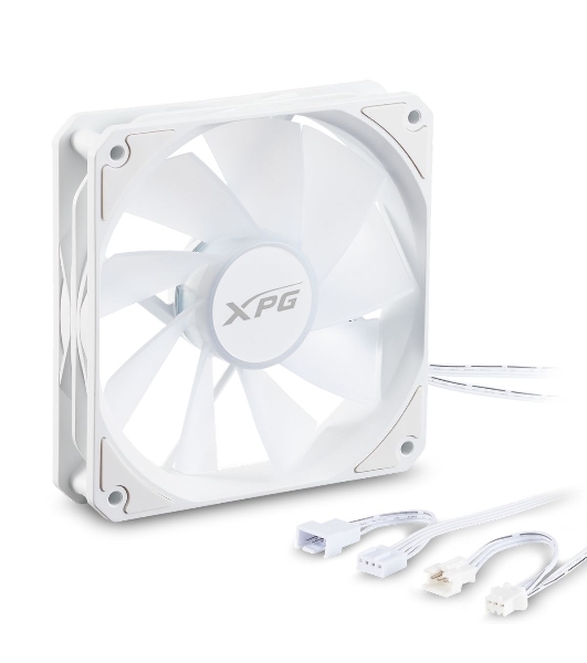 Вентилятор для корпуса ADATA XPG VENTO R 120 ARGb PWM белый, 120 мм, 1600 об/мин, 32 дБ, 4 pin