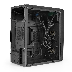 Компьютерный корпус Minitower ExeGate mEVO-7803 (mATX, без БП, 2*USB+1*USB 3.0, HD аудио, черный, 2 вент. 12см с RGb подсветкой), фото3