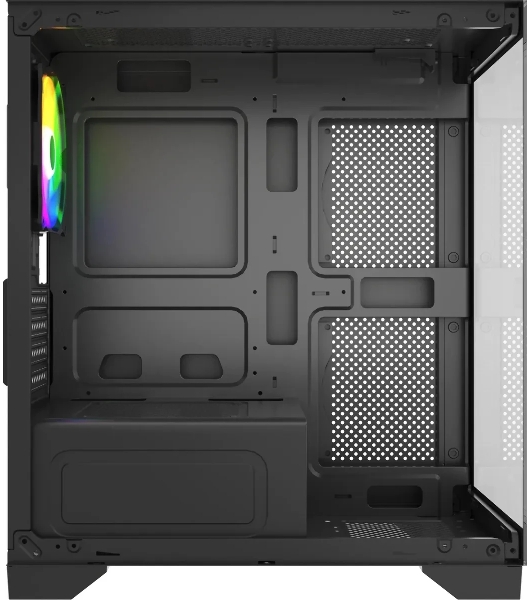 Компьютерный корпус Accord ACC-350-02B черный без БП mATX 1x120мм 1xUSB 2.0 1xUSB 3.0 1xUSB3.1 audio