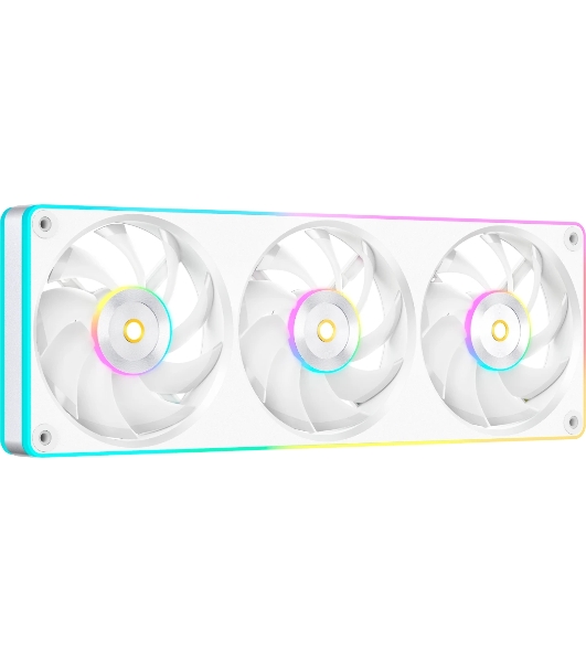 Вентилятор для корпуса Ocypus Sigma F36 WH ARGB, 3x120x120x25mm, 4-PIN PWM, 500-2200 RPM, 36 DBA MAX, FLUID DYNAMIC BEARING