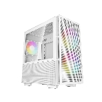 Компьютерный корпус Deepcool CH360 WH без БП, боковое окно (закаленное стекло), 2x140мм ARGb LED вентилятор спереди и 1x120мм ARGb LED вентилятор сзади, белый, mATX, фото 1