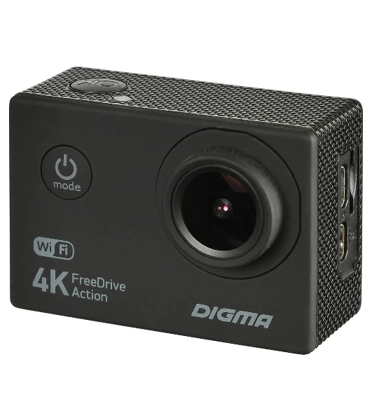 Видеорегистратор Digma FreeDrive Action, 3840x2160, 2', Wi-Fi
