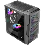 Компьютерный корпус 1STPLAYER TRILOBITE T7-P черный ATX 4x120мм LED fans T7-P-BK-4F1, фото3