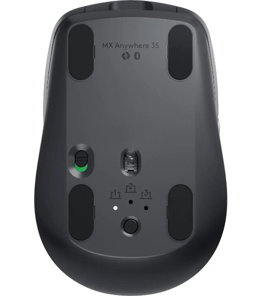 Мышь беспроводная/проводная Logitech MX Anywhere 3S графитовый, 8000 dpi, радиоканал, Bluetooth, USB, кнопки - 6