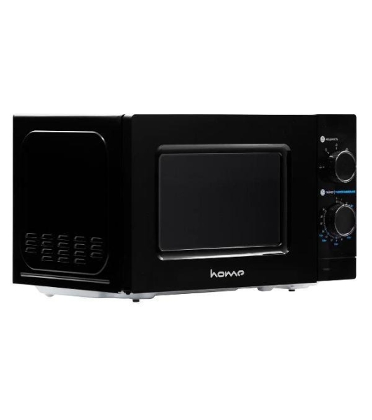 Микроволновая печь HOME HMM207BB черный, 20 л, 700 Вт, переключатели — поворотный механизм