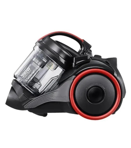 Пылесос Samsung VC15K4116VR/EV красный/черный, 390/1500 Вт, уборка сухая, пылесборник контейнер 1.3 л