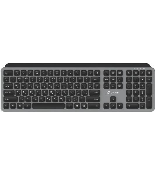 Клавиатура Oklick K859W беспроводная, радиоканал, серый