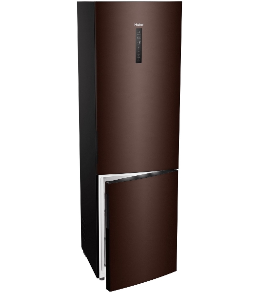 Холодильник Haier C4F740CLBGU1 коричневый двухкамерный 286/115л морозилка снизу, No Frost