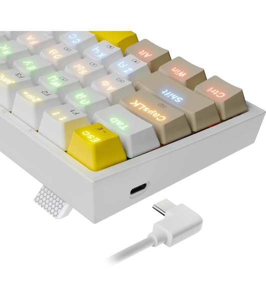 Клавиатура Redragon Fizz проводная, USB Type-A, белый