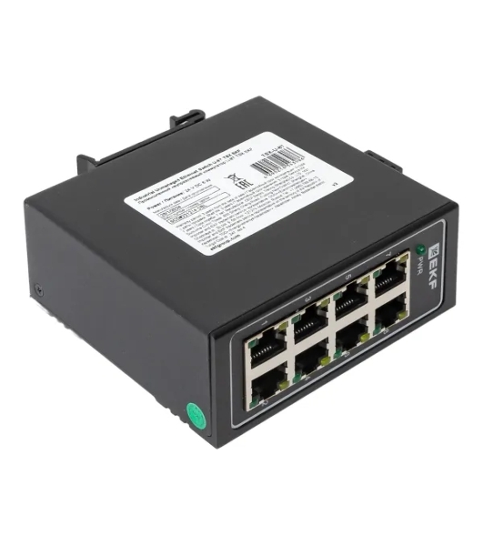 Коммутатор EKF TSX-U-8T, 8×100 Мбит/с, неуправляемый
