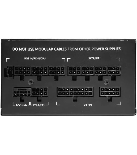 Блок питания Bloody BD-PS750G, 750Вт, 80 PLUS Gold, 120мм, модульный, черный
