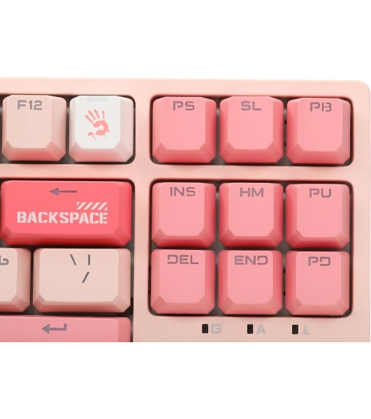 Клавиатура проводная A4Tech Bloody S87 Energy (S87 USB ENERGY PINK) USB розовый