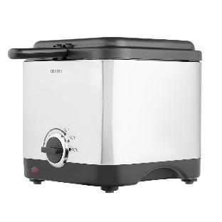 Фритюрница Centek CT-1430 серебристый, 900 Вт, 1.5 л, 0.5 кг, антипригарное покрытие