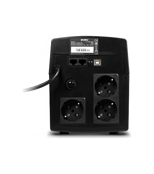 Источник бесперебойного питания SVEN Pro 1000 1000VA/720W USB, RJ-45 (3 EURO) 