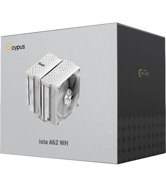 Кулер Ocypus Iota A62 WH Iota-A62-WH белый 120мм алюминий+медь 2000rpm 29db 4-pin 260W 158мм