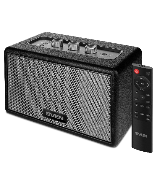 Аудиосистема SVEN HA-950, черный, МДФ, эко-кожа (60 Вт, Bluetooth, USB, Micro SD, пульт)