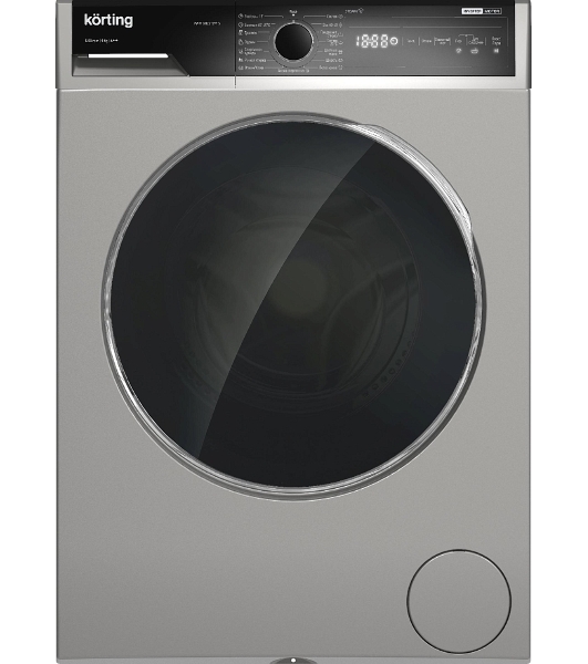 Стиральная машина Korting KWM 58ILS1297 S Серебристый, загрузка фронтальная 9 кг, 1200 об/мин., класс: А+++