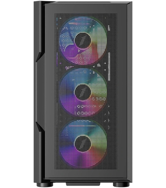 Компьютерный корпус 1STPLAYER TRILOBITE T7-P черный ATX 4x120мм LED fans T7-P-BK-4F1
