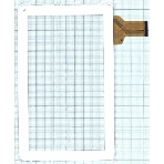 Сенсорное стекло (тачскрин) XC-PG1010-005FPC (257x159мм), белое, фото 1