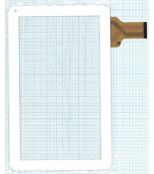 Сенсорное стекло (тачскрин) XC-PG1010-005FPC (257x159мм), белое