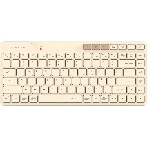 Клавиатура беспроводная A4Tech Fstyler FBK26C AS, USB, Bluetooth/Радиоканал, бежевый, фото 1