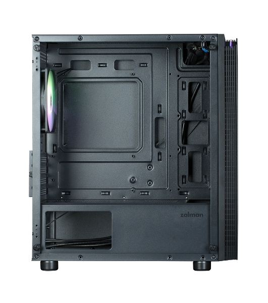 Компьютерный корпус ZALMAN T4 PLUS, MATX, черный, WINDOW, 1 x Combo (3.5'' or 2.5''), 1x3.5'', 2x2.5', 1xUSB 2.0, 2xUSB 3.0, REAR 1x120мм ARGb