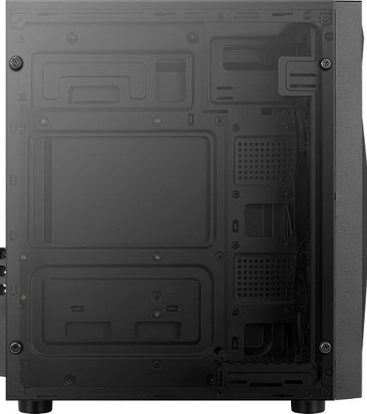 Компьютерный корпус Aerocool/Formula Glider Cosmo V1 без БП, ATX, боковое окно (закаленное стекло), черный